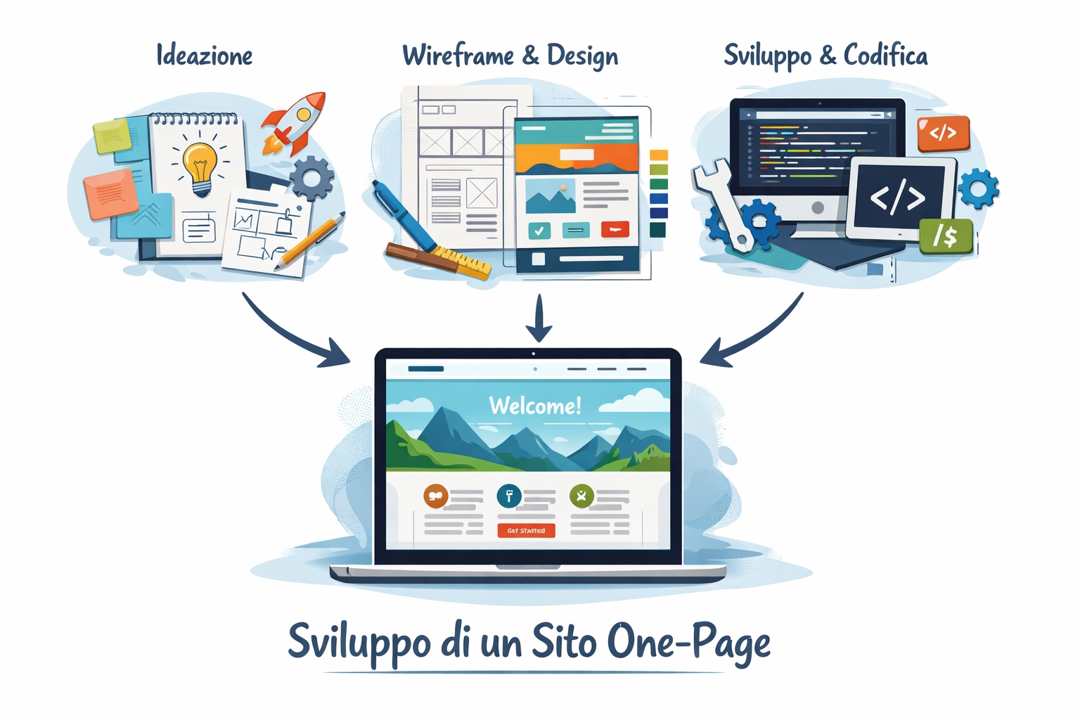 sviluppo sito a singola pagina